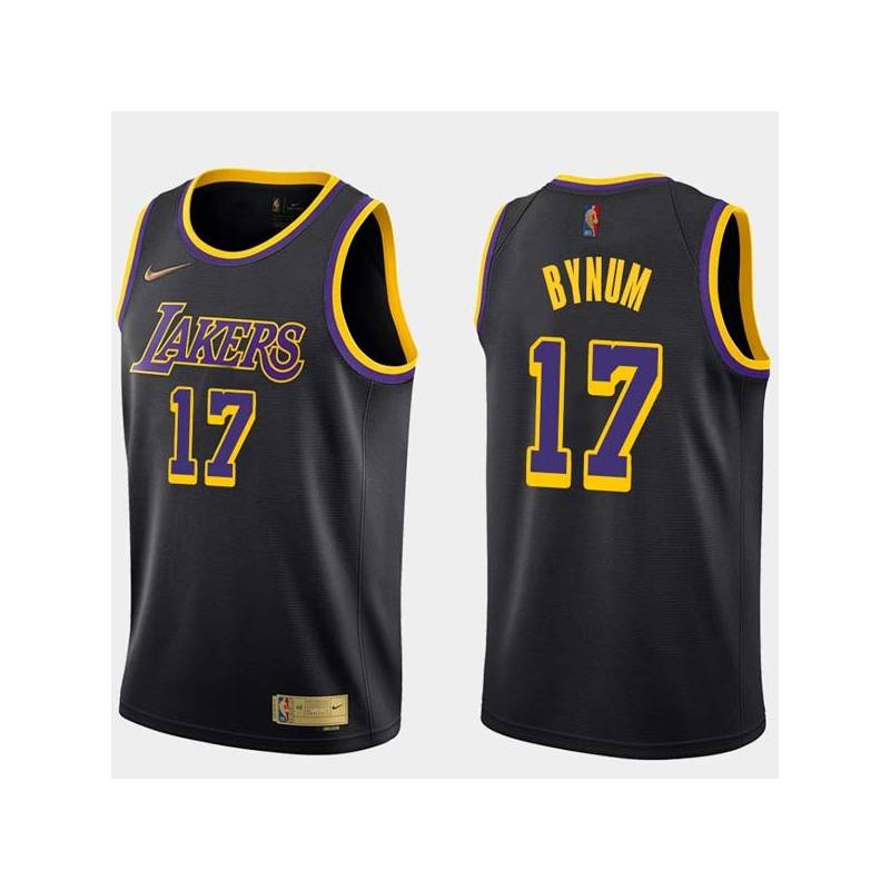 2020-21Earned Andrew Bynum Twill Basketball Jersey -Lakers #17 Bynum Twill Jerseys, FREE SHIPPING