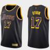2020-21Earned Andrew Bynum Twill Basketball Jersey -Lakers #17 Bynum Twill Jerseys, FREE SHIPPING