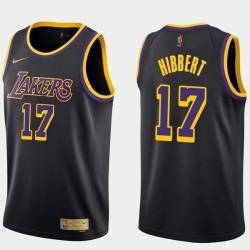 2020-21Earned Roy Hibbert Twill Basketball Jersey -Lakers #17 Hibbert Twill Jerseys, FREE SHIPPING