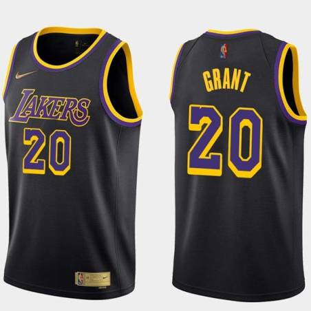 2020-21Earned Bud Grant Twill Basketball Jersey -Lakers #20 Grant Twill Jerseys, FREE SHIPPING