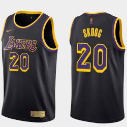 2020-21Earned Whitey Skoog Twill Basketball Jersey -Lakers #20 Skoog Twill Jerseys, FREE SHIPPING