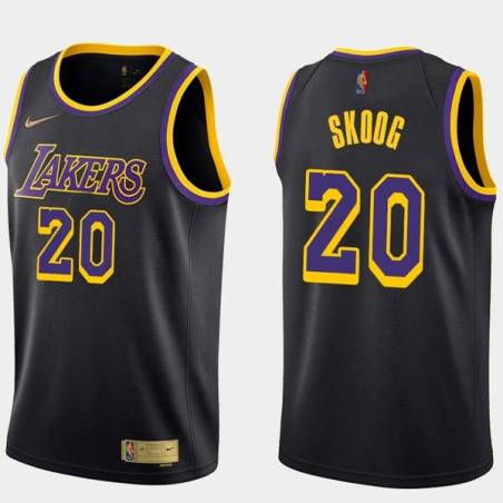 2020-21Earned Whitey Skoog Twill Basketball Jersey -Lakers #20 Skoog Twill Jerseys, FREE SHIPPING