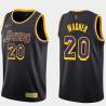 2020-21Earned Milt Wagner Twill Basketball Jersey -Lakers #20 Wagner Twill Jerseys, FREE SHIPPING