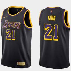 2020-21Earned Jim King Twill Basketball Jersey -Lakers #21 King Twill Jerseys, FREE SHIPPING