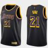 2020-21Earned Jim King Twill Basketball Jersey -Lakers #21 King Twill Jerseys, FREE SHIPPING