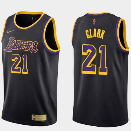 2020-21Earned Archie Clark Twill Basketball Jersey -Lakers #21 Clark Twill Jerseys, FREE SHIPPING