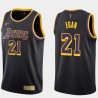 2020-21Earned Johnny Egan Twill Basketball Jersey -Lakers #21 Egan Twill Jerseys, FREE SHIPPING