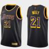 2020-21Earned Cliff Meely Twill Basketball Jersey -Lakers #21 Meely Twill Jerseys, FREE SHIPPING