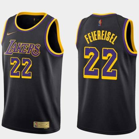 2020-21Earned Ron Feiereisel Twill Basketball Jersey -Lakers #22 Feiereisel Twill Jerseys, FREE SHIPPING