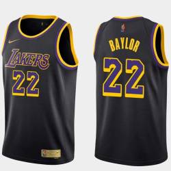 2020-21Earned Elgin Baylor Twill Basketball Jersey -Lakers #22 Baylor Twill Jerseys, FREE SHIPPING