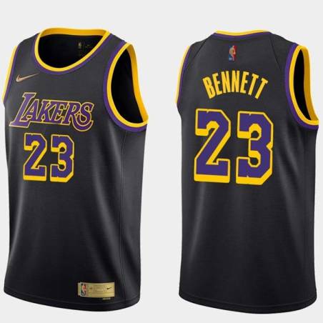 2020-21Earned Mario Bennett Twill Basketball Jersey -Lakers #23 Bennett Twill Jerseys, FREE SHIPPING