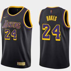 2020-21Earned Walter Dukes Twill Basketball Jersey -Lakers #24 Dukes Twill Jerseys, FREE SHIPPING