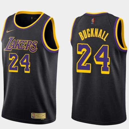 2020-21Earned Steve Bucknall Twill Basketball Jersey -Lakers #24 Bucknall Twill Jerseys, FREE SHIPPING