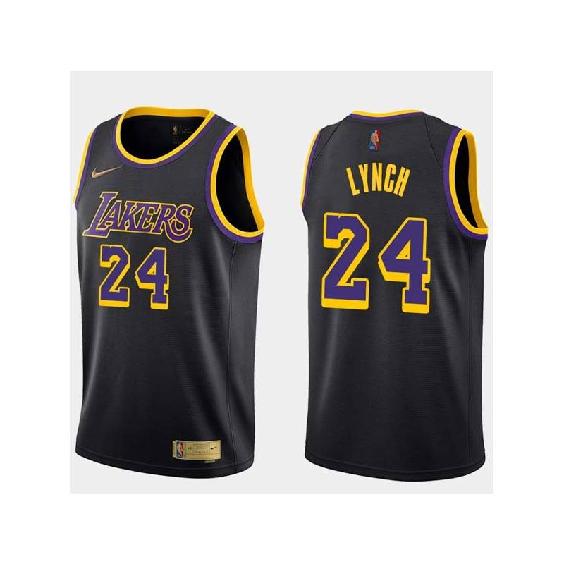 2020-21Earned George Lynch Twill Basketball Jersey -Lakers #24 Lynch Twill Jerseys, FREE SHIPPING