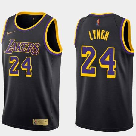 2020-21Earned George Lynch Twill Basketball Jersey -Lakers #24 Lynch Twill Jerseys, FREE SHIPPING