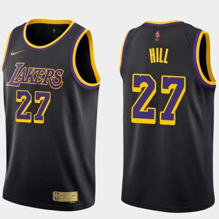 2020-21Earned Jordan Hill Twill Basketball Jersey -Lakers #27 Hill Twill Jerseys, FREE SHIPPING