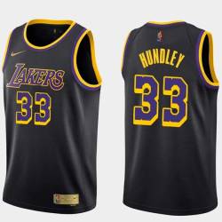 2020-21Earned Hot Rod Hundley Twill Basketball Jersey -Lakers #33 Hundley Twill Jerseys, FREE SHIPPING