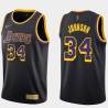 2020-21Earned Clay Johnson Twill Basketball Jersey -Lakers #34 Johnson Twill Jerseys, FREE SHIPPING