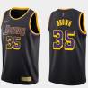 2020-21Earned Tony Brown Twill Basketball Jersey -Lakers #35 Brown Twill Jerseys, FREE SHIPPING