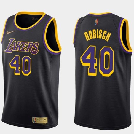 2020-21Earned Dave Robisch Twill Basketball Jersey -Lakers #40 Robisch Twill Jerseys, FREE SHIPPING