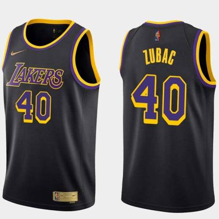 2020-21Earned Ivica Zubac Twill Basketball Jersey -Lakers #40 Zubac Twill Jerseys, FREE SHIPPING