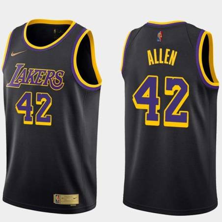 2020-21Earned Lucius Allen Twill Basketball Jersey -Lakers #42 Allen Twill Jerseys, FREE SHIPPING