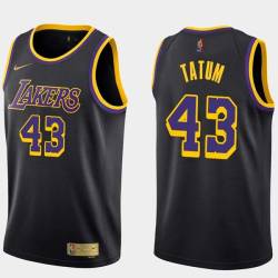 2020-21Earned Earl Tatum Twill Basketball Jersey -Lakers #43 Tatum Twill Jerseys, FREE SHIPPING