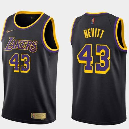 2020-21Earned Chuck Nevitt Twill Basketball Jersey -Lakers #43 Nevitt Twill Jerseys, FREE SHIPPING