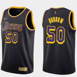 2020-21Earned Bob Burrow Twill Basketball Jersey -Lakers #50 Burrow Twill Jerseys, FREE SHIPPING