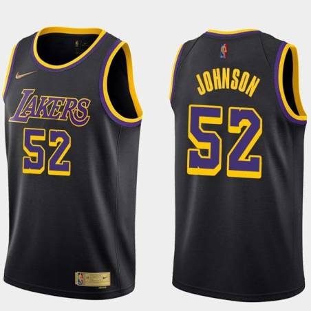 2020-21Earned Ron Johnson Twill Basketball Jersey -Lakers #52 Johnson Twill Jerseys, FREE SHIPPING