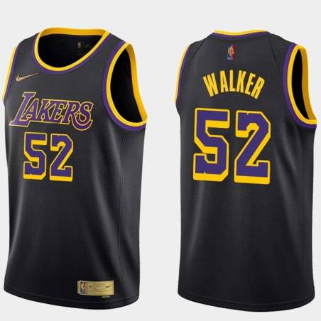 2020-21Earned Samaki Walker Twill Basketball Jersey -Lakers #52 Walker Twill Jerseys, FREE SHIPPING