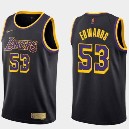 2020-21Earned James Edwards Twill Basketball Jersey -Lakers #53 Edwards Twill Jerseys, FREE SHIPPING