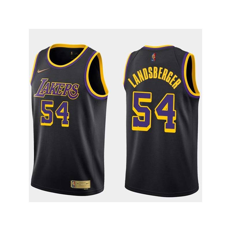 2020-21Earned Mark Landsberger Twill Basketball Jersey -Lakers #54 Landsberger Twill Jerseys, FREE SHIPPING