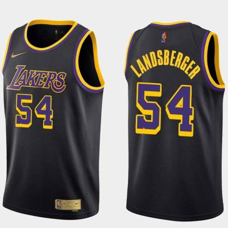 2020-21Earned Mark Landsberger Twill Basketball Jersey -Lakers #54 Landsberger Twill Jerseys, FREE SHIPPING