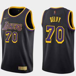 2020-21Earned Frank Selvy Twill Basketball Jersey -Lakers #70 Selvy Twill Jerseys, FREE SHIPPING