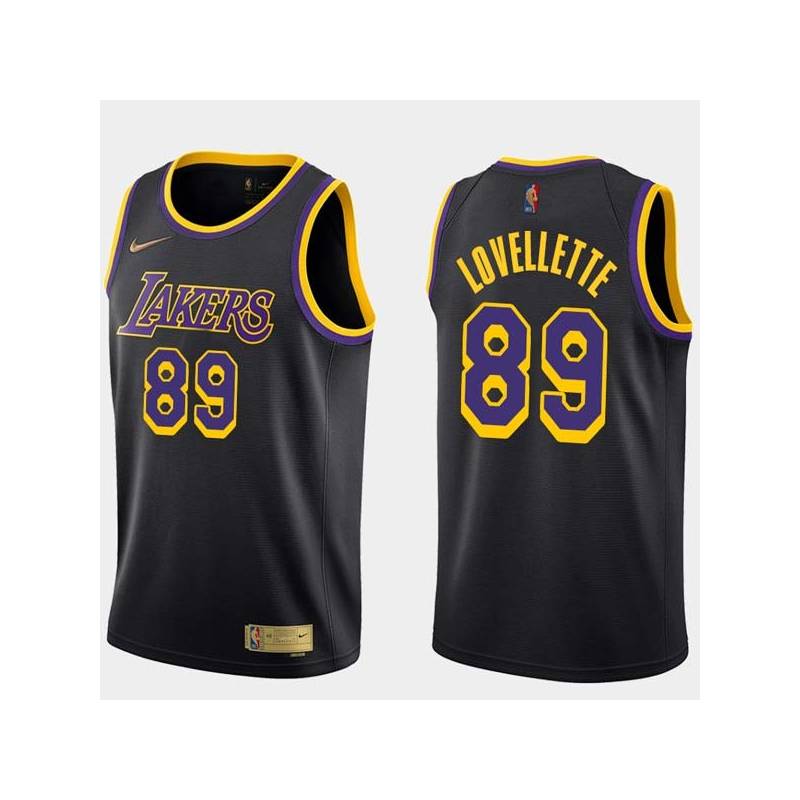 2020-21Earned Clyde Lovellette Twill Basketball Jersey -Lakers #89 Lovellette Twill Jerseys, FREE SHIPPING