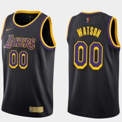 2020-21Earned Bobby Watson Lakers #00 Twill Basketball Jersey FREE SHIPPING