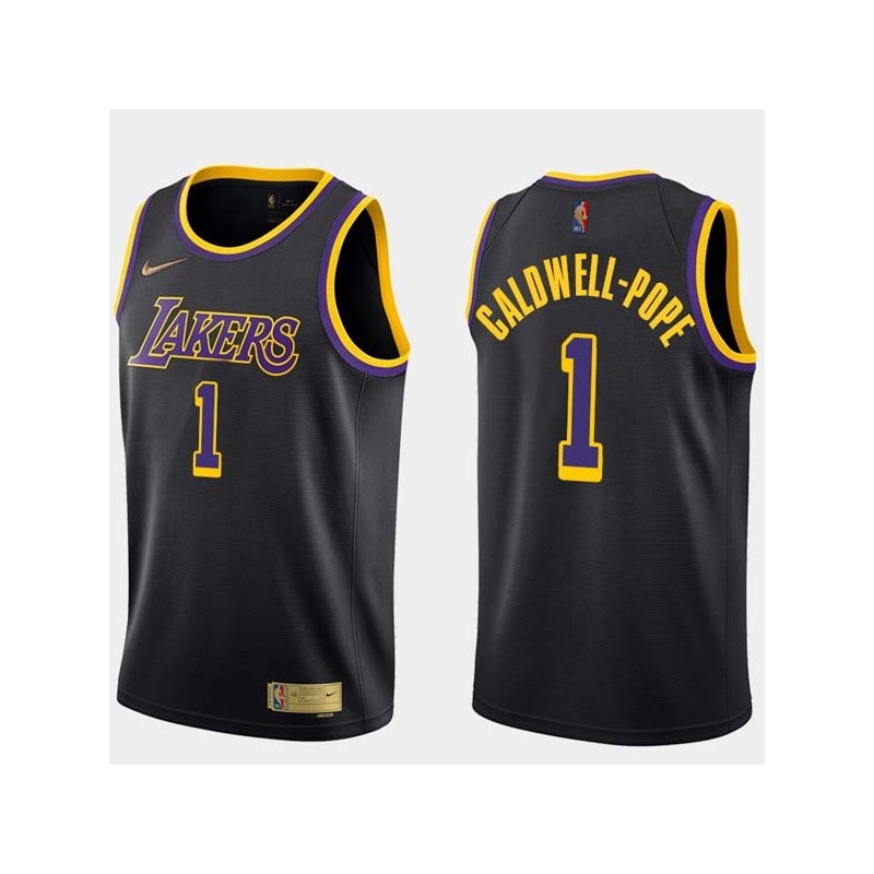 2020-21Earned Kentavious Caldwell-Pope Lakers #1 Twill Basketball Jersey FREE SHIPPING