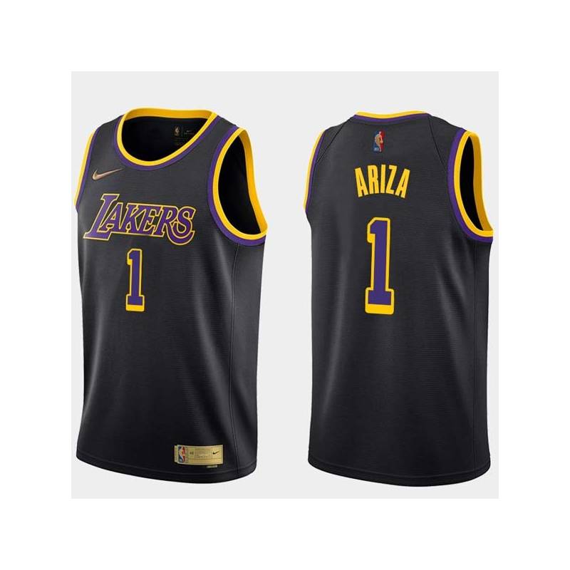 2020-21Earned Trevor Ariza Lakers #1 Twill Basketball Jersey FREE SHIPPING