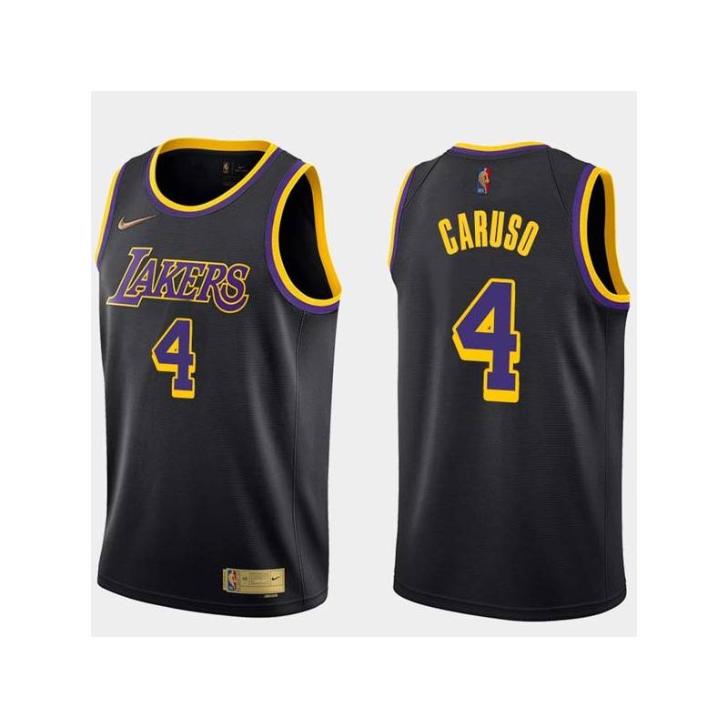 2020-21Earned Alex Caruso Lakers #4 Twill Basketball Jersey FREE SHIPPING