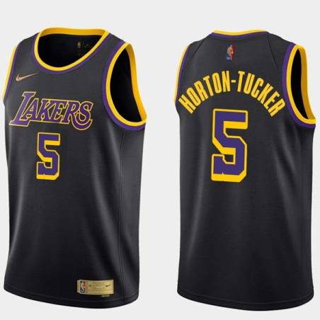 2020-21Earned Talen Horton-Tucker Lakers #5 Twill Basketball Jersey FREE SHIPPING