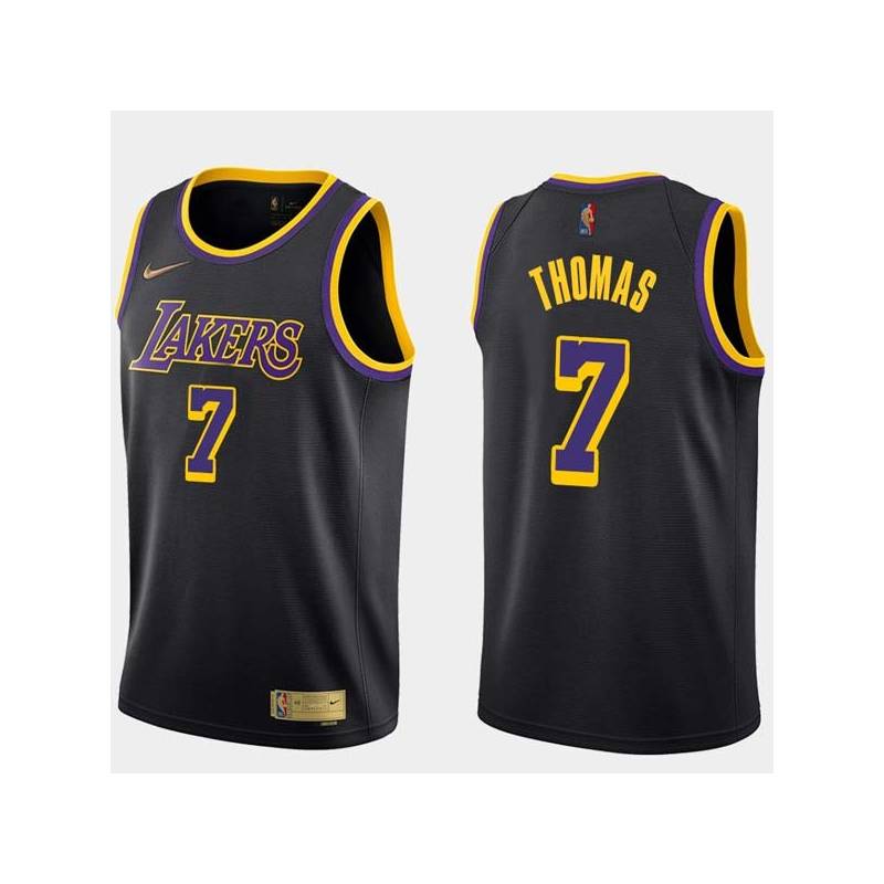 2020-21Earned Isaiah Thomas Lakers #7 Twill Basketball Jersey FREE SHIPPING