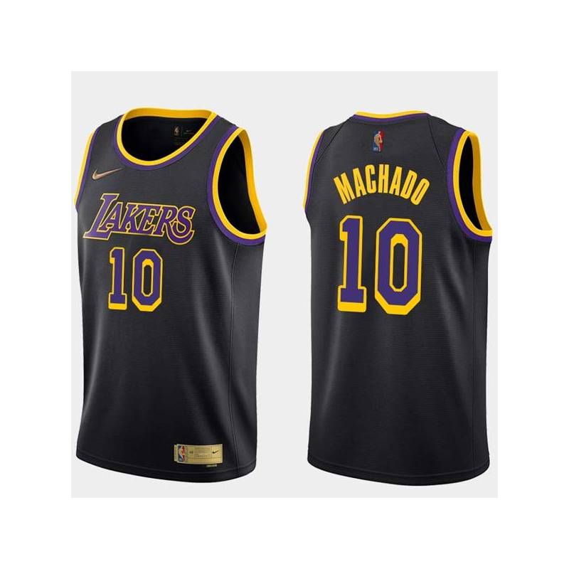 2020-21Earned Scott Machado Lakers #10 Twill Basketball Jersey FREE SHIPPING