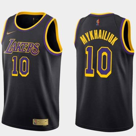 2020-21Earned Svi Mykhailiuk Lakers #10 Twill Basketball Jersey FREE SHIPPING