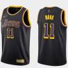 2020-21Earned Malik Monk Lakers #11 Twill Basketball Jersey FREE SHIPPING