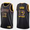 2020-21Earned Devontae Cacok Lakers #12 Twill Basketball Jersey FREE SHIPPING
