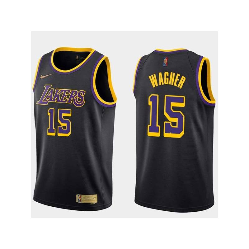 2020-21Earned Moritz Wagner Lakers #15 Twill Basketball Jersey FREE SHIPPING