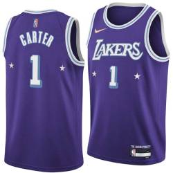 2021-22City Maurice Carter Twill Basketball Jersey -Lakers #1 Carter Twill Jerseys, FREE SHIPPING