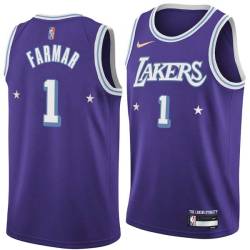 2021-22City Jordan Farmar Twill Basketball Jersey -Lakers #1 Farmar Twill Jerseys, FREE SHIPPING