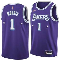 2021-22City Darius Morris Twill Basketball Jersey -Lakers #1 Morris Twill Jerseys, FREE SHIPPING